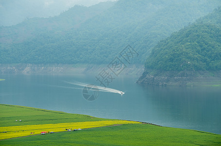 绿江村丹东鸭绿江沿途风光背景