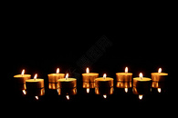 祈福祝福燃烧的蜡烛图片