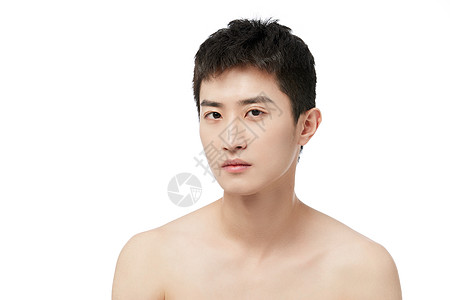 男士护肤年轻男士美容护肤造型背景