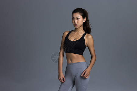 运动健身女性线条身材展示图片