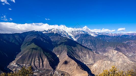 云南迪庆梅里雪山山峰真容图片