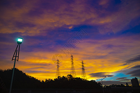 深圳夕阳无限美背景图片