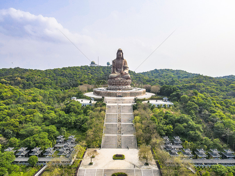 航拍佛山南海观音图片