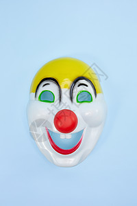 愚人节小丑面具节日背景素材图片