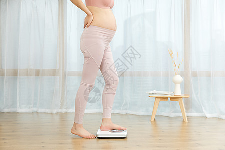 孕期体重在家称体重的孕妇背景