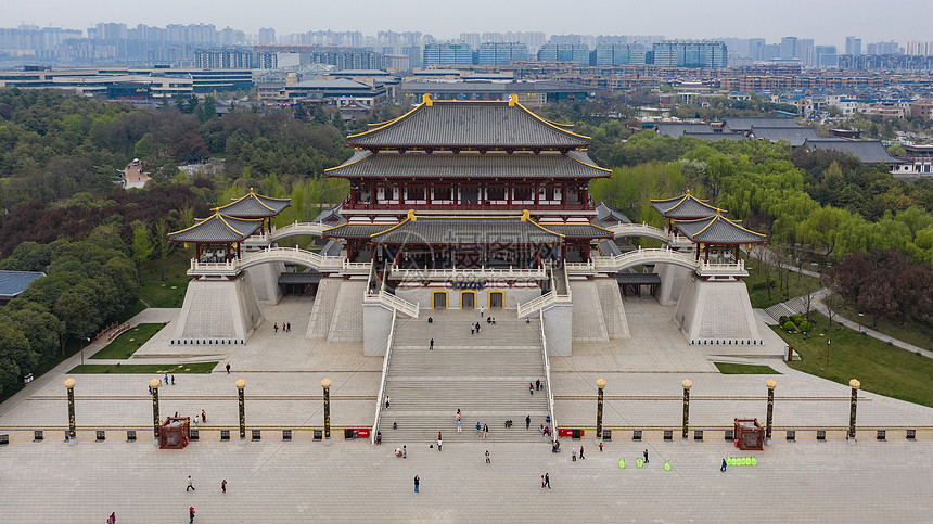 陕西西安大唐芙蓉园古建筑图片