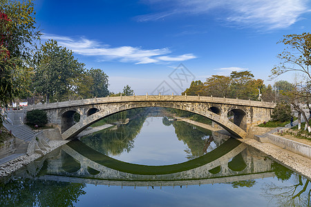 拜县景点中国赵州桥背景