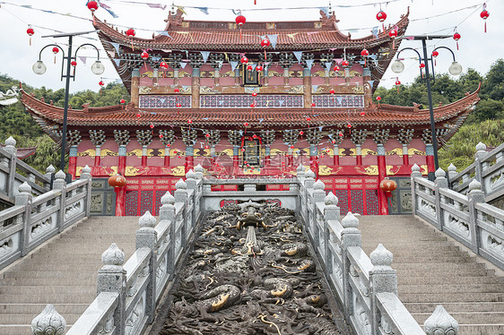 瑞安市灵谷寺寺庙建筑图片