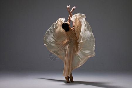 美女舞者唯美舞姿形态高清图片素材