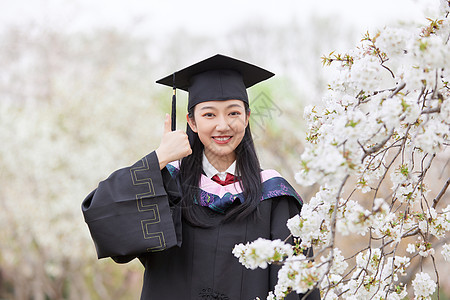 毕业季樱花清纯可爱少女图片