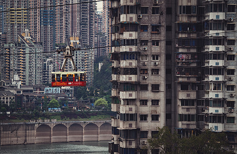 重庆缆车明星旅行打卡地高清图片