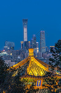 大气北京地标中国尊国贸cbd夜景图片