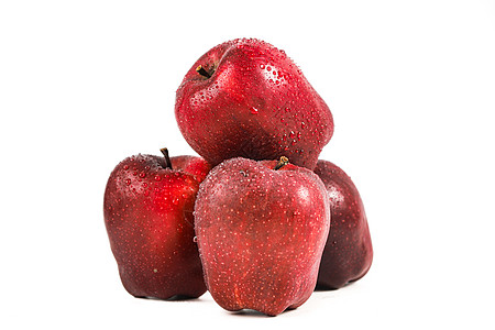 红苹果花牛苹果苹果地高清图片