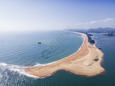 南海阅兵海南琼海博鳌玉带滩航拍背景