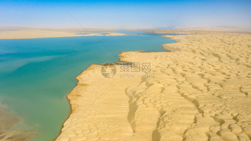 塔克拉玛干沙漠康拉克湖图片