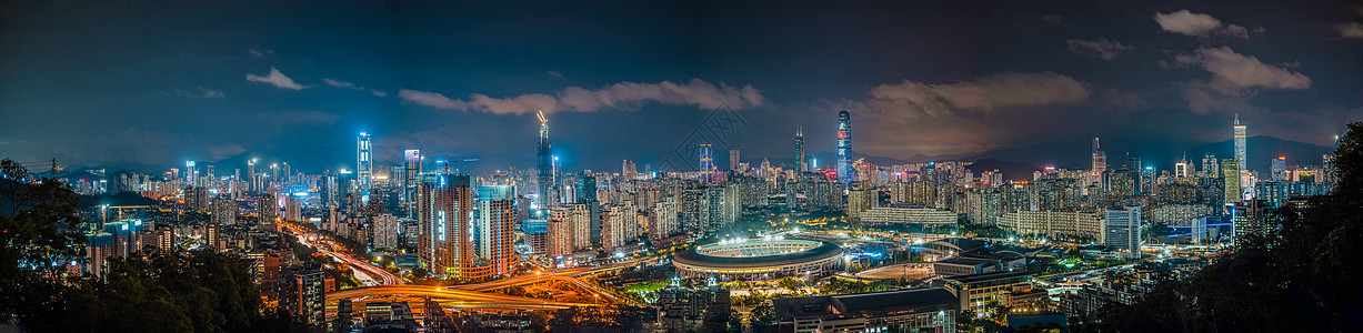 锦州笔架山拍摄于深圳龙华区笔架山深圳全景夜景背景