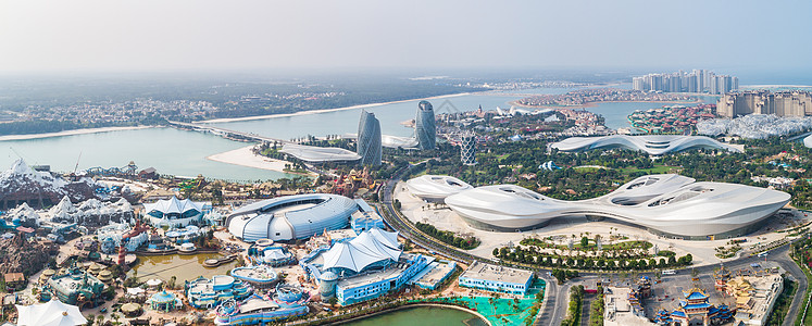 海南瞻洲市海花岛景区航拍高清图片