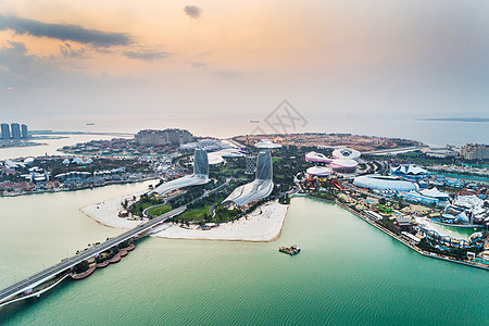 海南天涯海角海南瞻洲市海花岛景区航拍背景