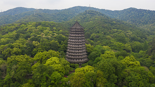 杭州断桥浙江杭州六和塔风光背景