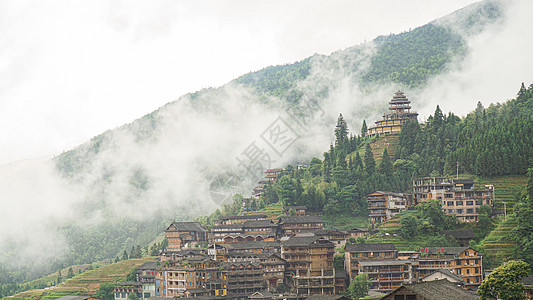 广西桂林龙胜龙脊梯田景区高清图片