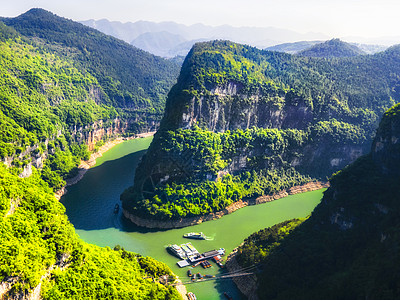 小小三峡重庆巫山小三峡航拍背景