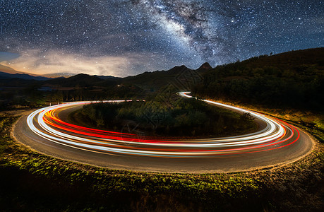 星空银河夜景图片