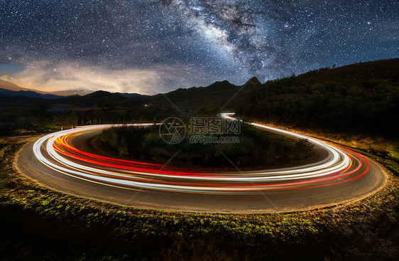 星空银河夜景图片