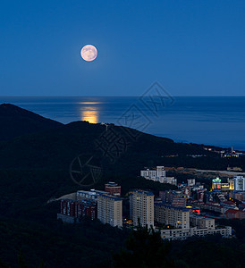 大连海岸夜景风光图片