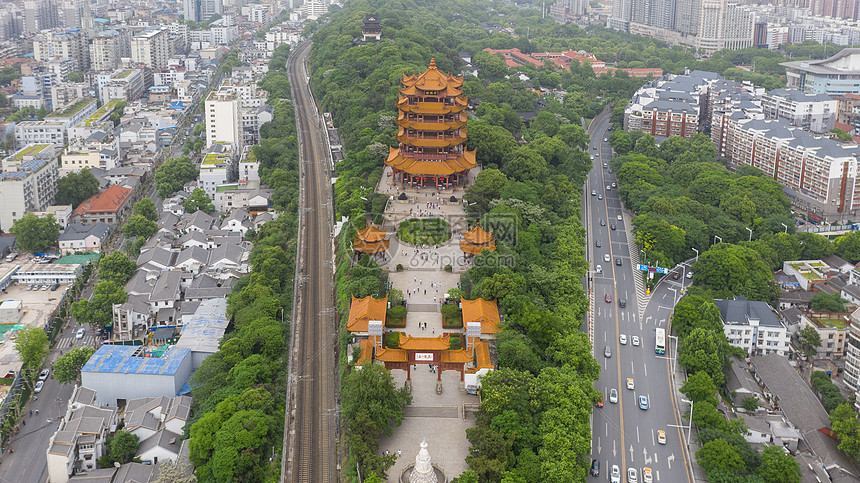 武汉黄鹤楼古建筑图片