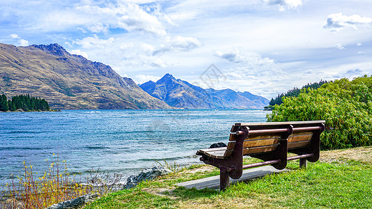 新西兰湖边风光高清图片