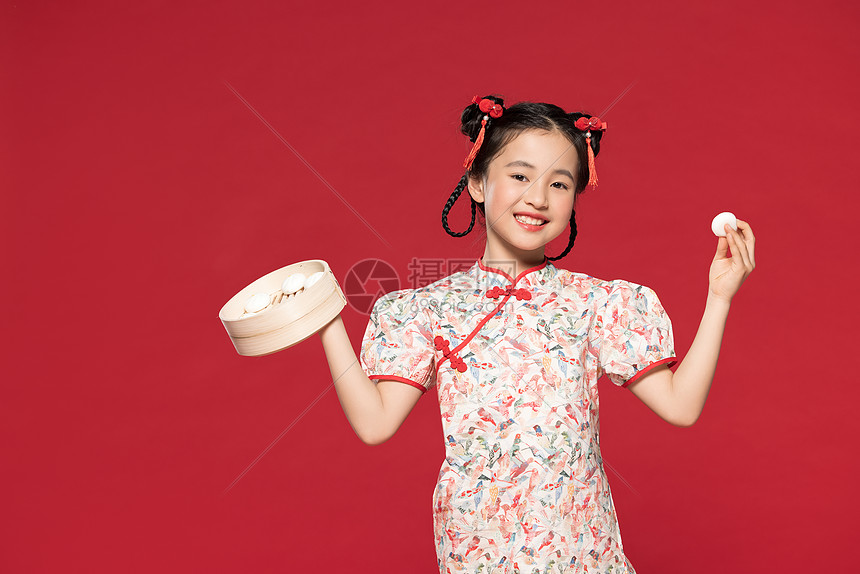 中国风可爱旗袍儿童图片