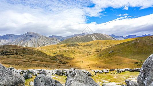 新西兰城堡山风光背景图片