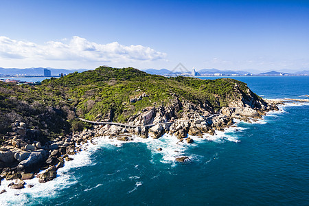 夏季沙滩海南三亚5A风景区蜈支洲岛背景