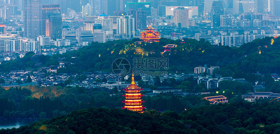 杭州城市夜景图片