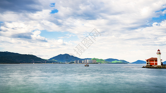 海南香蕉海南陵水分界洲岛海滨大海背景