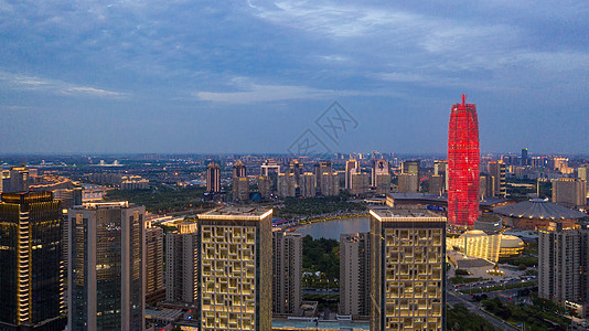 郑州城市风光大玉米夜景图片