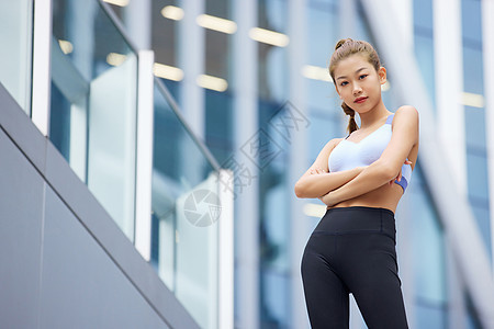都市健身女性图片