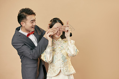 中式结婚照古装婚纱高清图片