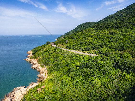 连云港连岛景区海滨海岸线图片