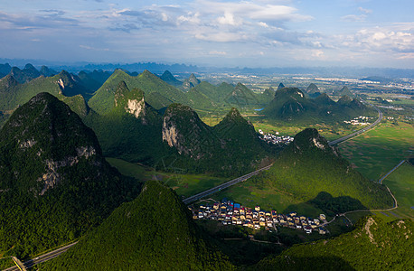 航拍桂林高速公路图片