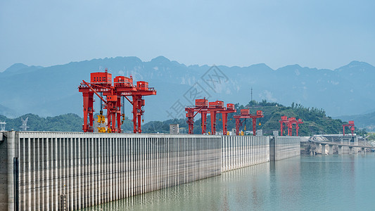 三门峡大坝三峡大坝景区环境背景