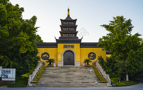 5A风景区嘉兴南湖地标伍相祠高清图片