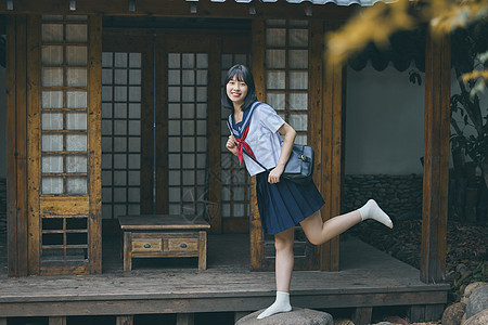 夏日可爱JK制服女孩图片