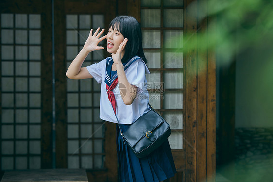 日系JK制服女生写真图片