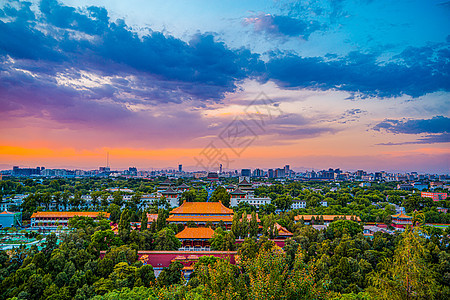 北京故宫博物馆建筑背景图片