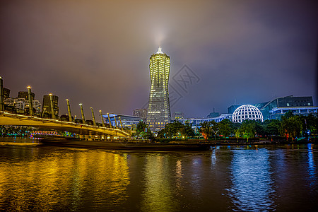 夜晚广场浙江杭州武林广场建筑地标背景