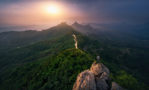 沂蒙山崮风貌高清图片