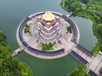 大悦城5A风景区无锡灵山大佛五印坛城背景