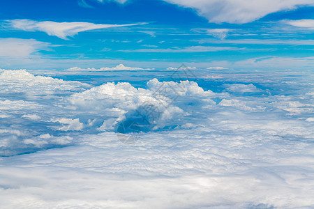 风景高清壁纸飞机上空的云层背景