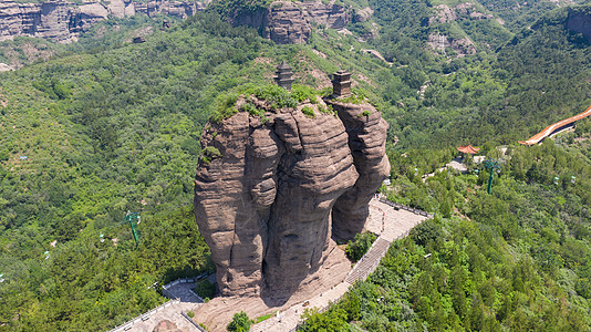 河北承德双塔山风光背景图片